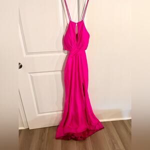 Bright pink size 4 Camilla evening gown dress